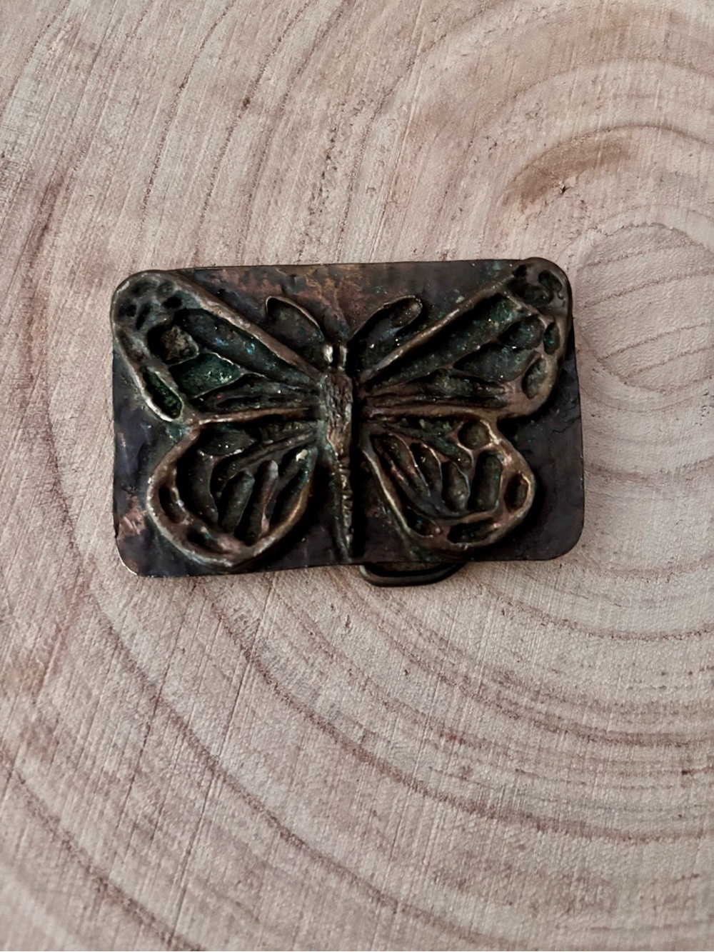 1970’s brass Butterfly Belt Buckle